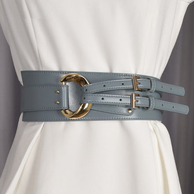 Conjunto Elegante de Suéter con Cinturón Decorativo de Cuero Irregular para Mujer - Image 16