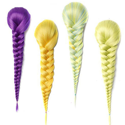 Peluca Trenza Sintética Cola de Caballo Estilo Fishtail para Mujer - Image 45