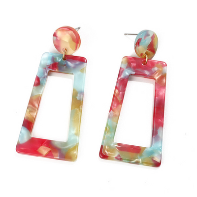 Aretes de Acrílico Estampado Leopardo - Image 10