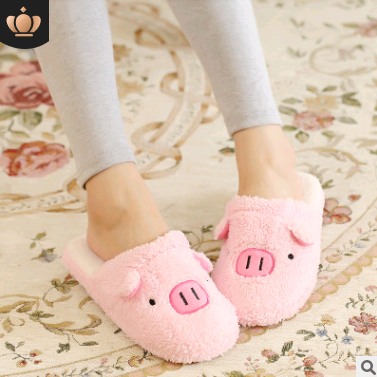 Pantuflas de Algodón Parejas Diseño Cerdito Cartoon - Cómodas y Cálidas - Image 3