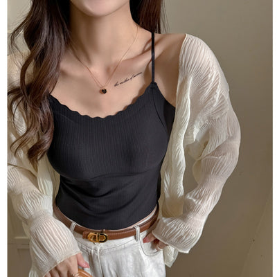 Camiseta de Tirantes Finos en Seda Helada con Espalda Descubierta - Image 4