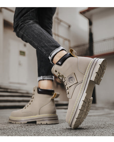 Botas de Trabajo Vintage en Cuero Genuino Talla Grande para Hombre - Image 8
