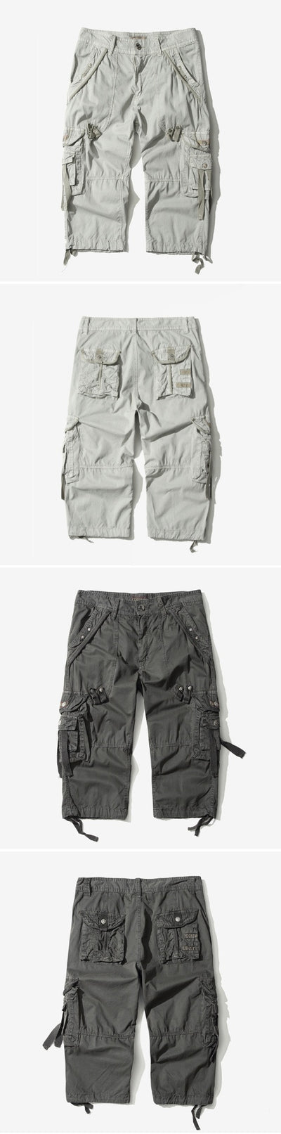 Pantalones Cortos Cargo con Múltiples Bolsillos para Playa - Image 16