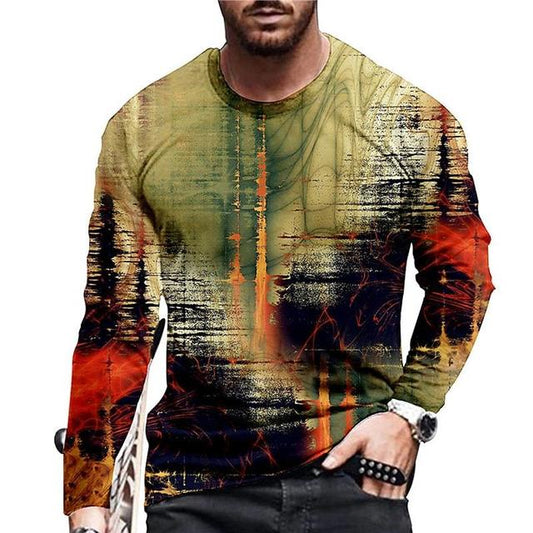 Playera Manga Larga Cuello Redondo para Hombre