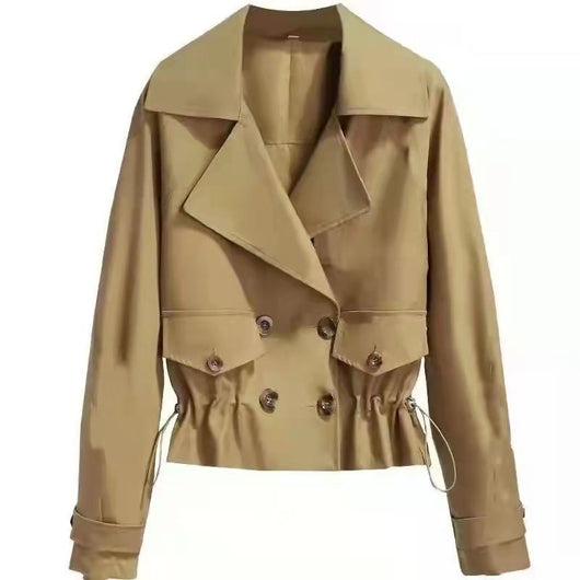 Abrigo Corto Versátil Estilo Coreano Oversize para Mujer - Image 3