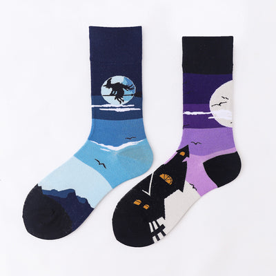 Calcetines Unisex Estampado Animal Abstracto en Algodón - Image 18