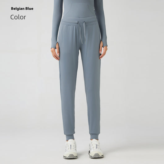 Pantalones Yoga Cintura Alta Mujer con Cordón Secado Rápido Elásticos - Image 5
