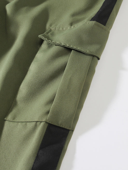 Pantalones Deportivos Casuales de Corte Recto con Costuras Otoñales - Image 12