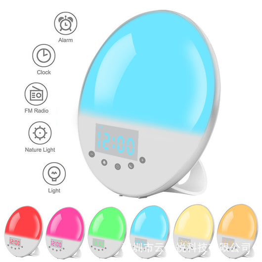 Lámpara Despertador Inteligente WiFi con Simulación de Amanecer y Carga Inalámbrica - Image 4