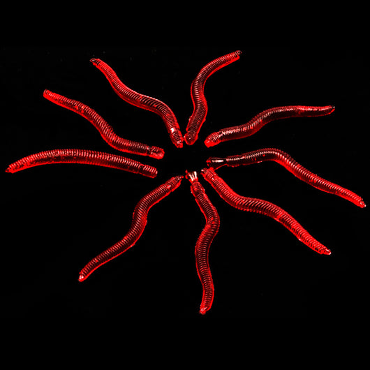 Carnada Artificial Gusano Rojo 3.5cm - Señuelo Realista a Granel - Image 11