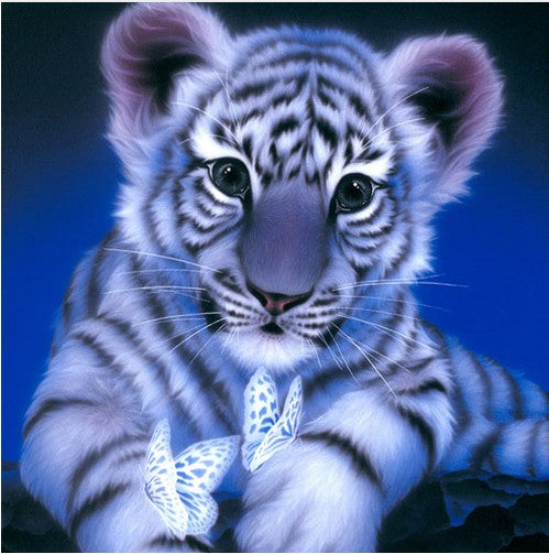 Kit Pintura de Diamantes 5D Tiger - Bordado de Cristales para Decoración del Hogar