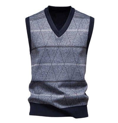 Chaleco Pullover Acolchado para Papá - Diseño Diamante Cálido - Image 9