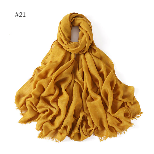 Pashmina Modal Fina Transpirable - Chal Ligero Monocromático para Mujer - Image 26