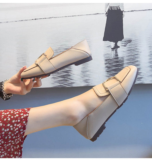 Zapatos de Cuero Británicos Clásicos con Punta Cuadrada y Suela Blanda - Image 16