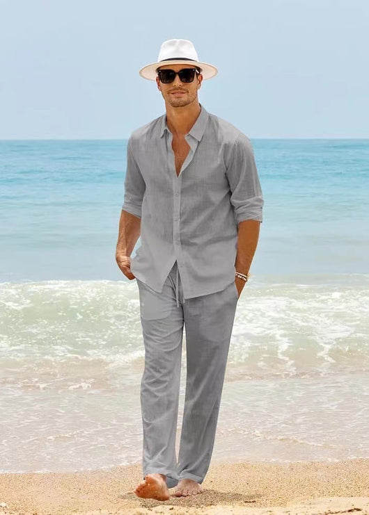 Conjunto Casual de Moda Europea para Hombre con Manga Larga - Image 8