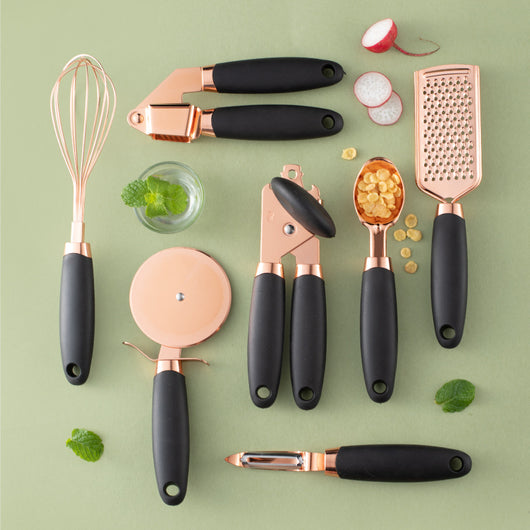 Juego de Peladores de Cocina con Recubrimiento de Cobre