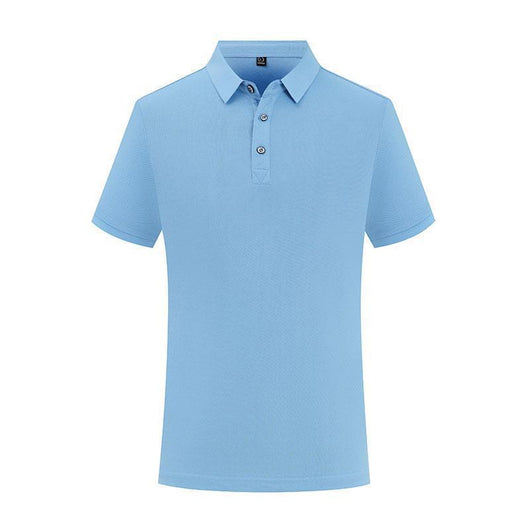 Polo de Manga Corta Color Sólido con Solapa - Image 10