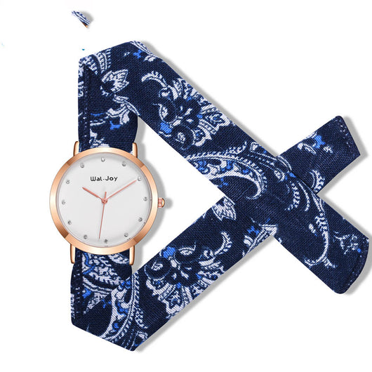 Reloj con Correa de Tela Estampada Resistente al Agua - Image 12