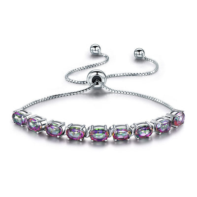 Pulsera de Topacio Ajustable en Plata 925