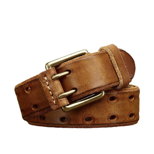 Cinturón Casual Retro de Cuero Vacuno Premium con Hebilla Magnética - Image 4