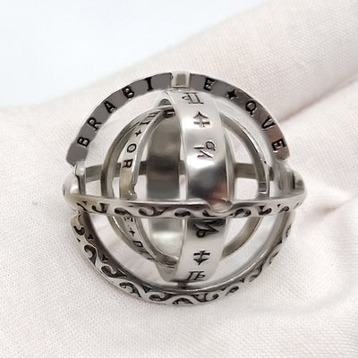 Anillo Collar Universo Giratorio - Globo Terráqueo Transformable Astronómico - Image 12