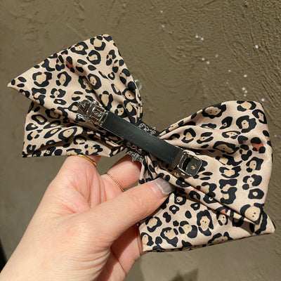 Moño Estampado Leopardo con Strass para el Cabello - Image 10