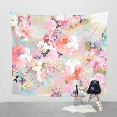 Tapiz de Pared Floral Love Of A Flower - Decoración Versátil para el Hogar