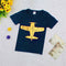 Camiseta Infantil de Algodón con Estampado de Avión