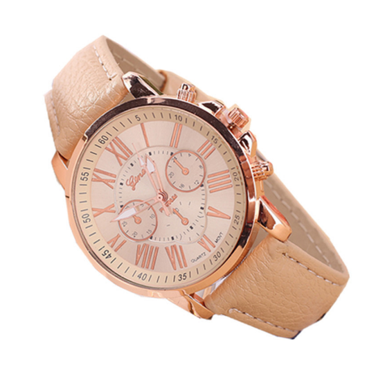 Reloj Geneva Retro de Tres Esferas - Unisex Cuarzo Tendencia - Image 3