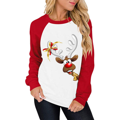 Suéter Raglan Casual para Mujer con Estampado y Combinación de Colores - Image 17
