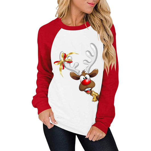 Suéter Raglan Casual para Mujer con Estampado y Combinación de Colores - Image 17