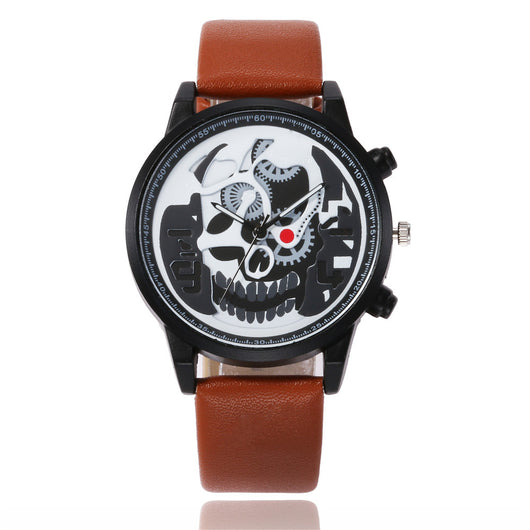 Reloj Pulsera Hombre Calavera Estilo Salvaje - Cinturón y Reloj - Image 4