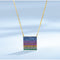 Dije Minimalista de Circón Cuadrado Plata 925 - Elegancia Personalizada