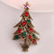 Diamond retro Christmas tree brooch Ancient Dorado