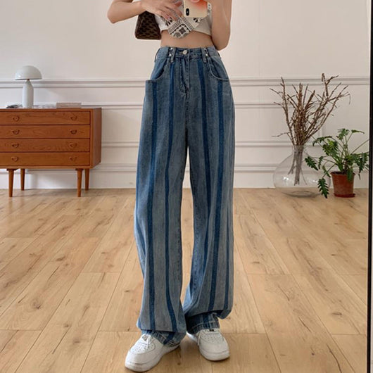 Jeans Cintura Alta Pierna Recta Suelta para Mujer - Image 4