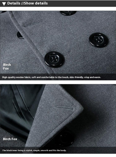 Abrigo Largo Slim Fit Estilo Coreano para Hombre - Image 11
