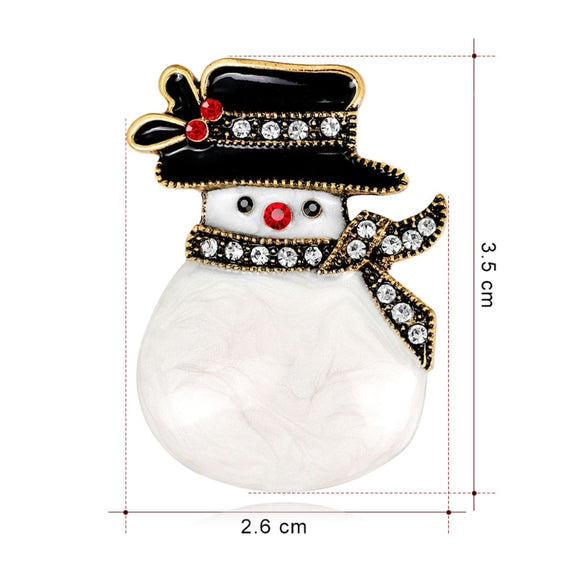 Broche Navideño Muñeco de Nieve