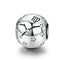 Vintage 925 Sterling Silver Plated Aquarius Star Sign Zodiac Beads Charms fit Bracelets Virgo