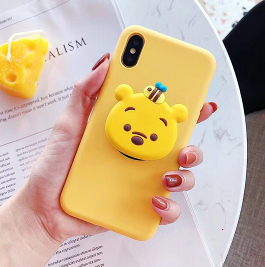 Funda Protectora para Celular con Soporte Osito Cartoon - Image 9