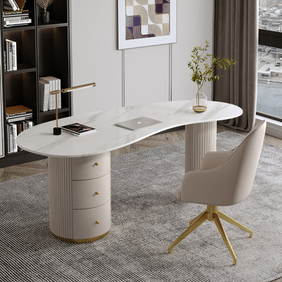 Escritorio de Cuarzo Minimalista Moderno con Toque de Lujo - Image 10