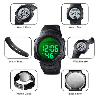 Reloj Deportivo LED Multifuncional Impermeable con Luz Nocturna - Image 13