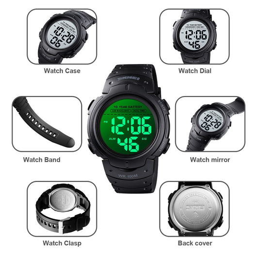 Reloj Deportivo LED Multifuncional Impermeable con Luz Nocturna - Image 13