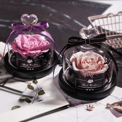Rosas Eternas con LED en Vidrio - Flores Secas para Decoración y Regalos - Image 3