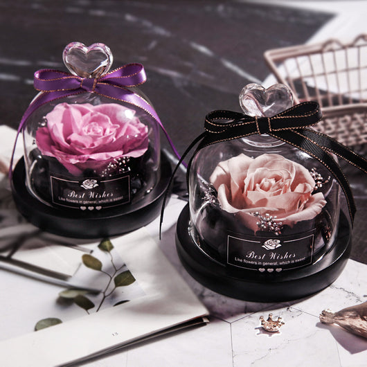 Rosas Eternas con LED en Vidrio - Flores Secas para Decoración y Regalos - Image 3