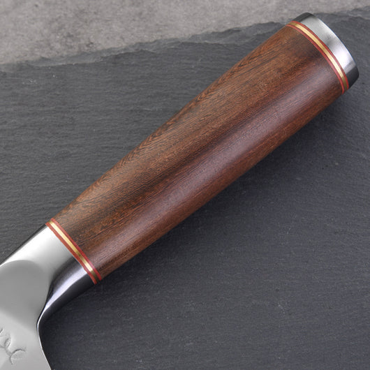 Cuchillo de Chef Damasco 8 Pulgadas - Acero Inoxidable 7Cr17 con Mango de Madera - Image 6