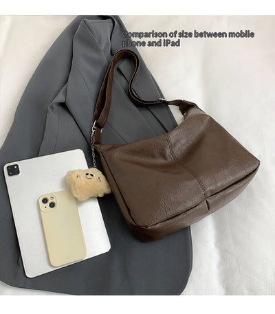 Bolsa Retro para Mujer de Gran Capacidad en Colores Sólidos - Image 25