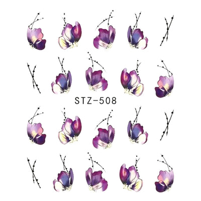 Calcomanías de Uñas Mariposas y Flores - Transfers de Agua para Decoración de Manicura - Image 7