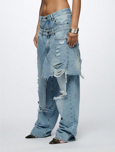 Jeans Rotos Hip Hop Oversized de Moda Urbana - Image 15