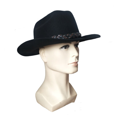 Sombrero Vaquero Occidental de Fieltro Lana - Gorro Jazz Elegante - Image 13