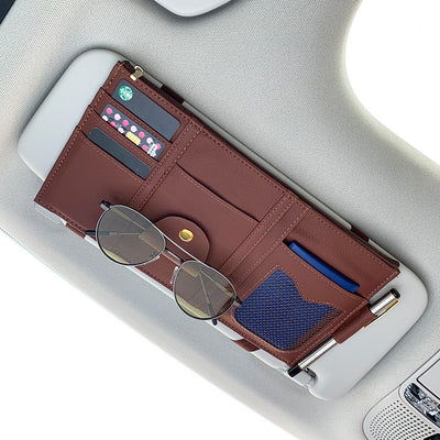 Organizador de Visera para Auto con Funda de Cuero Premium - Image 18